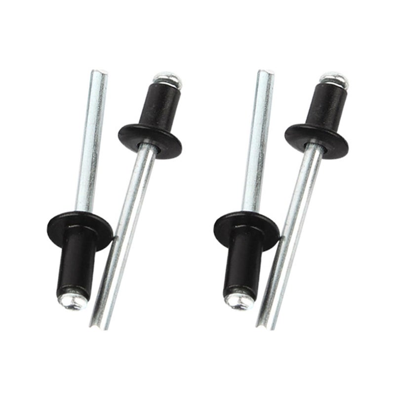 Maozaa 100 PCS 3/16"" x 5/16"" Aluminum Blind Rivets, 4.8 x 8mm Pop Rivets, Black - Image 1